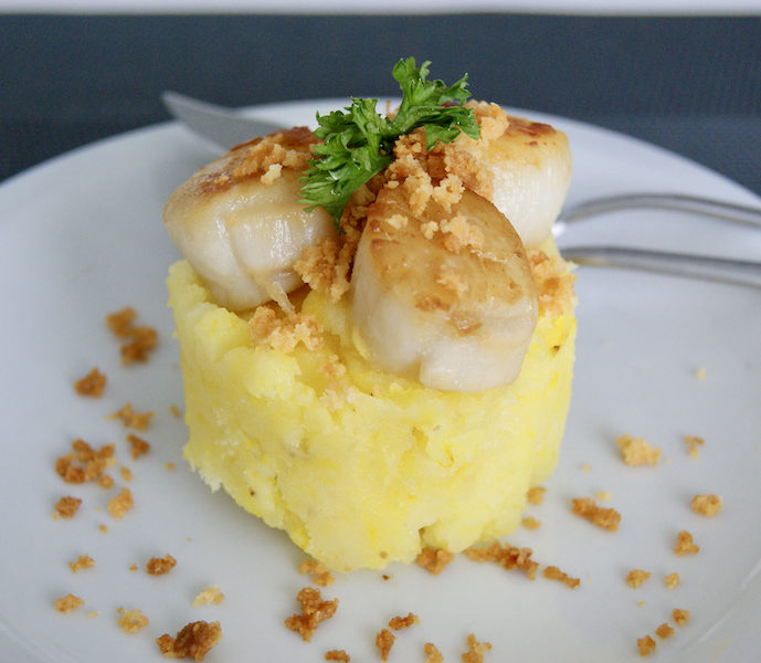 Crumble de noix de Saint Jacques