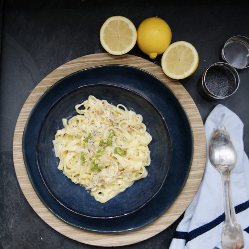 Linguine au citron et au pavot
