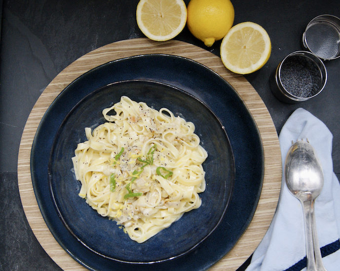 Linguine au citron et au pavot