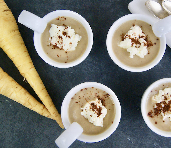 Capuccino de marrons aux panais