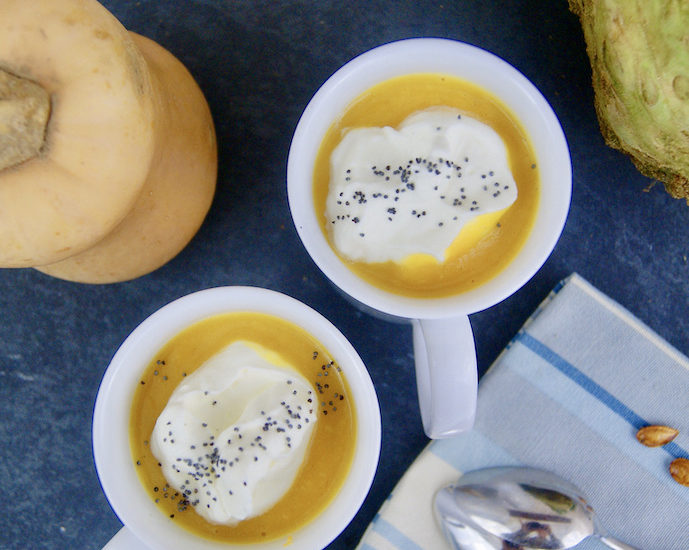 Cappuccino de potimarron au céleri-rave