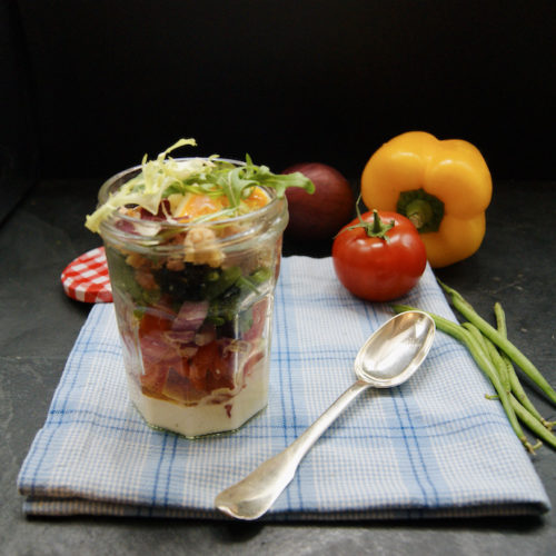 Salade niçoise en pot
