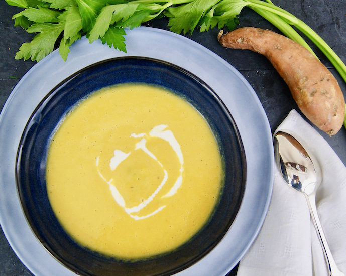 Soupe de patates douces