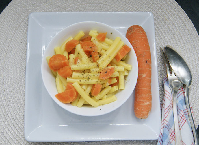 Risotto de macaroni aux carottes