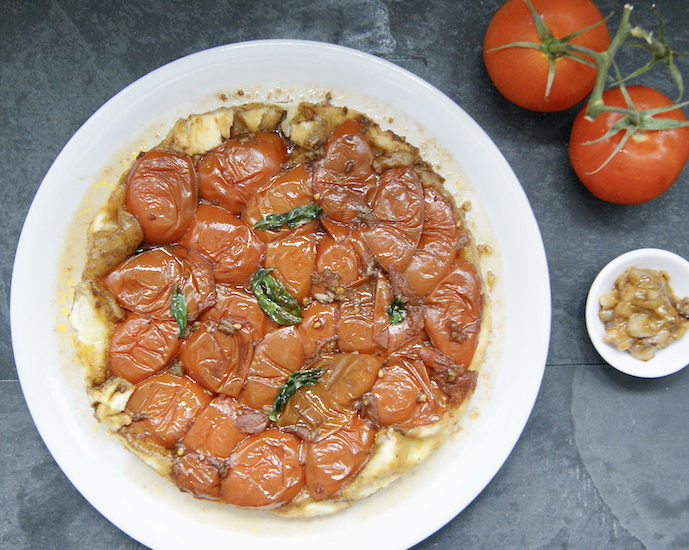 Tarte tatin aux tomates
