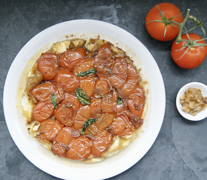 Tarte tatin aux tomates