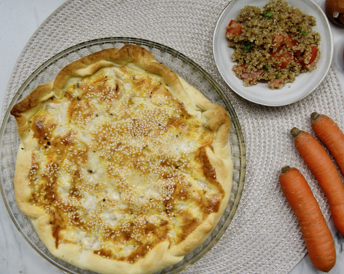 Quiche carotte-coco