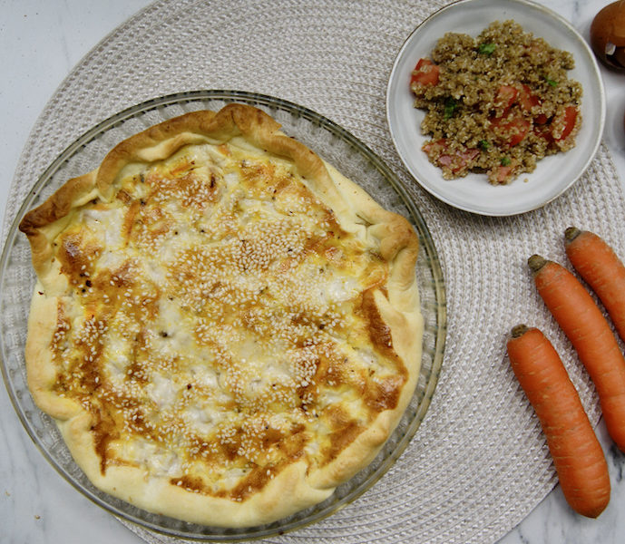 Quiche carotte-coco