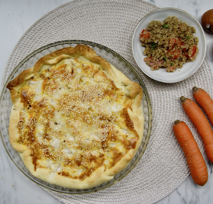 Quiche carotte-coco