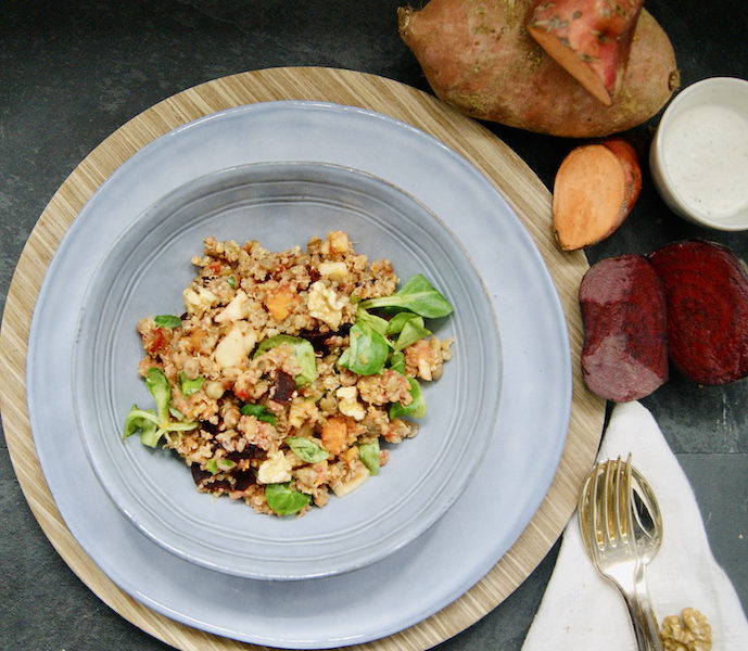 Salade de quinoa hivernale
