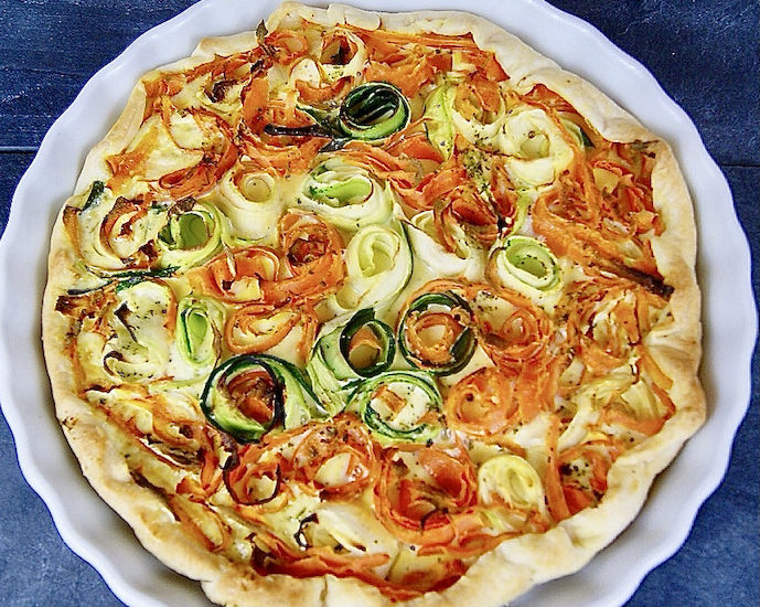 Quiche de carottes et courgette