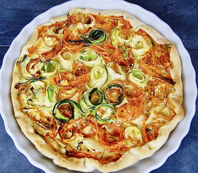Quiche de carottes et courgette