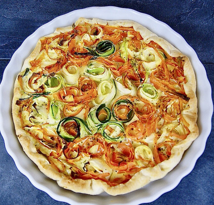 Quiche de carottes et courgette