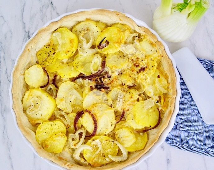 Tarte au fenouil et pommes de terre