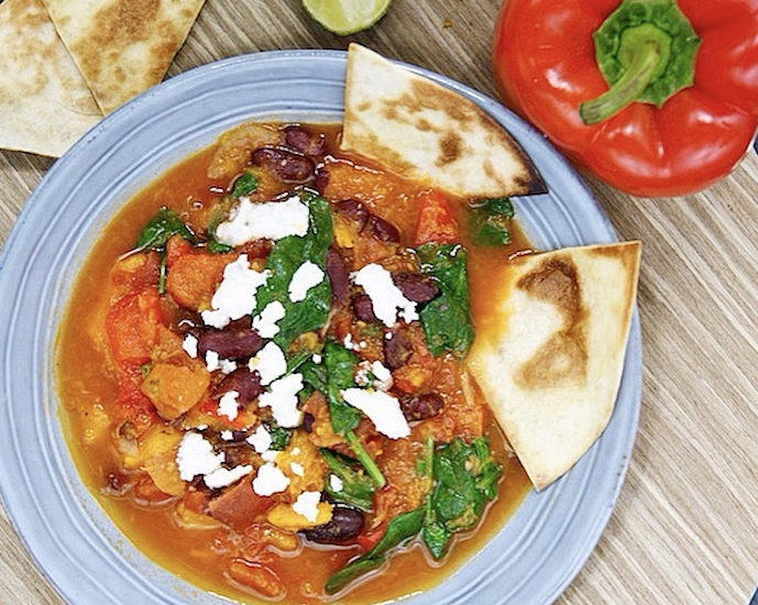 Chili d&rsquo;hiver à la courge