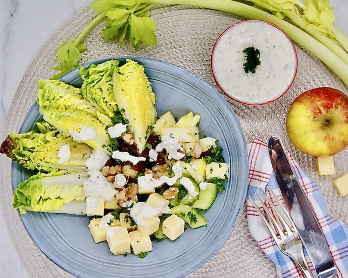 Salade croquante au Gouda