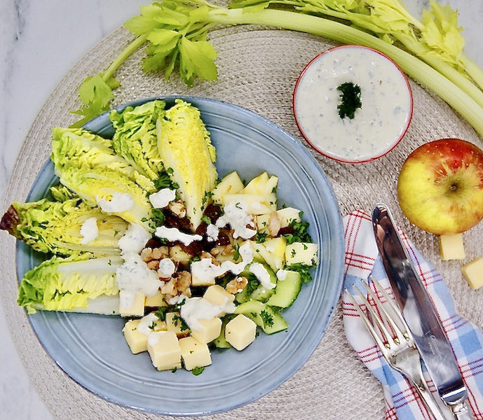 Salade croquante au Gouda