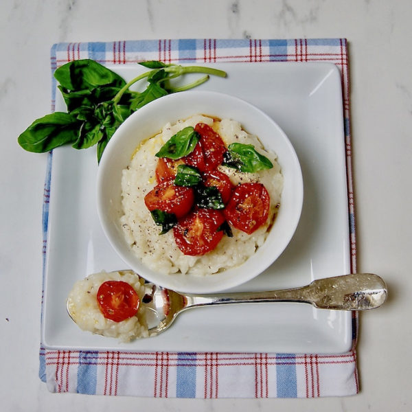 Risotto aux tomates rôties
