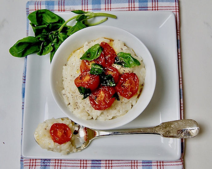 Risotto aux tomates rôties