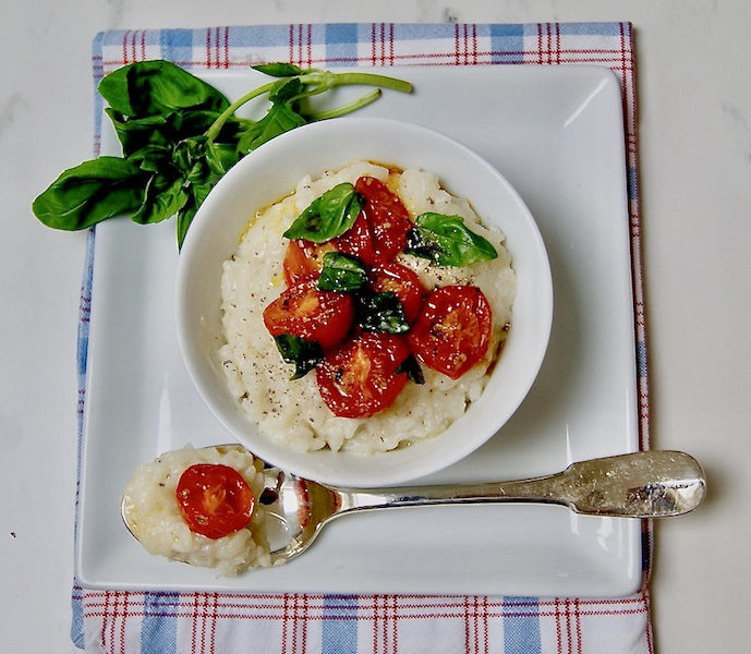 Risotto aux tomates rôties