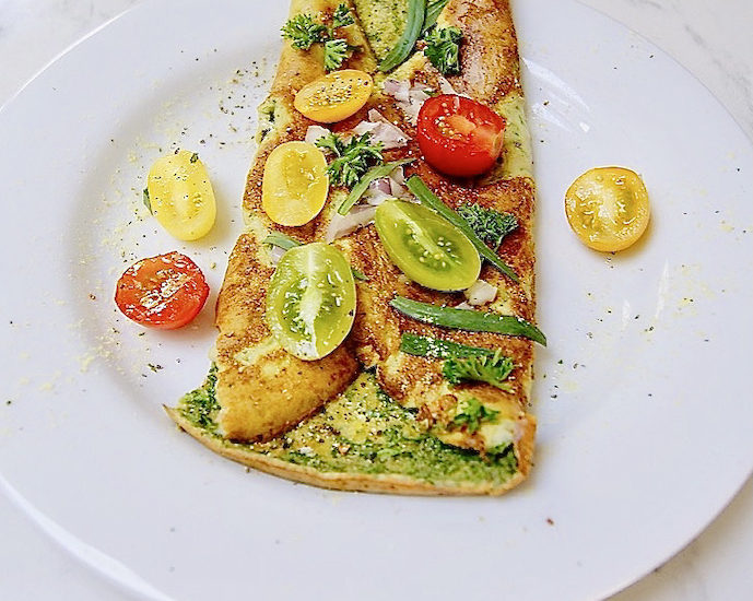 Omelette aux herbes