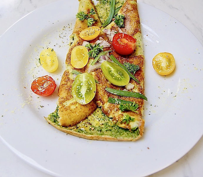 Omelette aux herbes