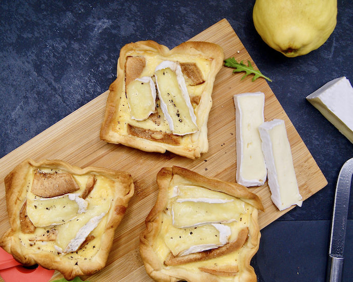 Tartelette aux coings et au brie