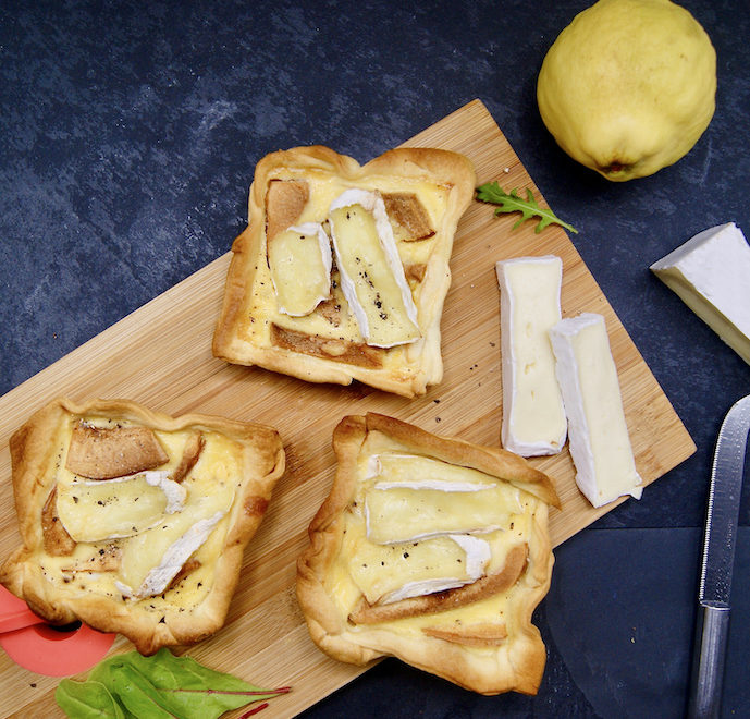 Tartelette aux coings et au brie