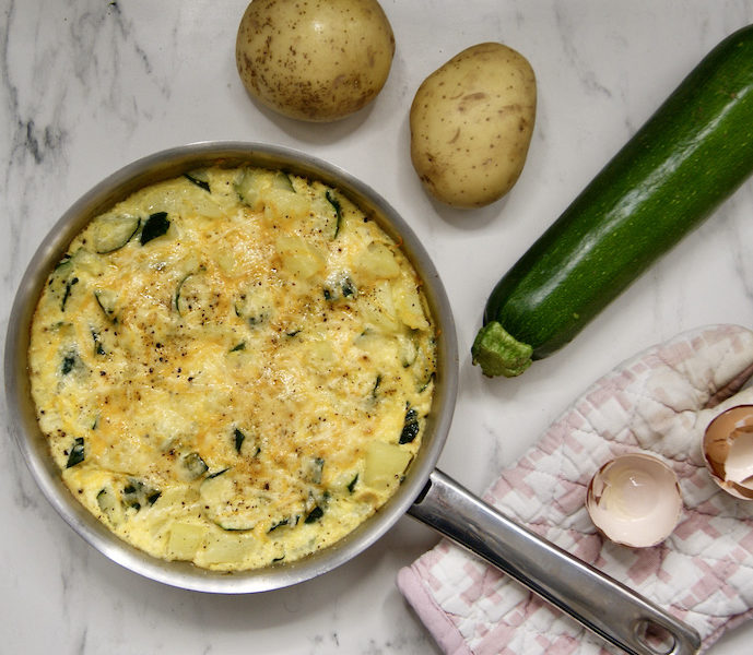 Omelette courgette-pommes de terre