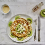 Pancakes aux kiwis et aux amandes