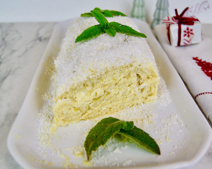 Bûche de Noël à la mangue