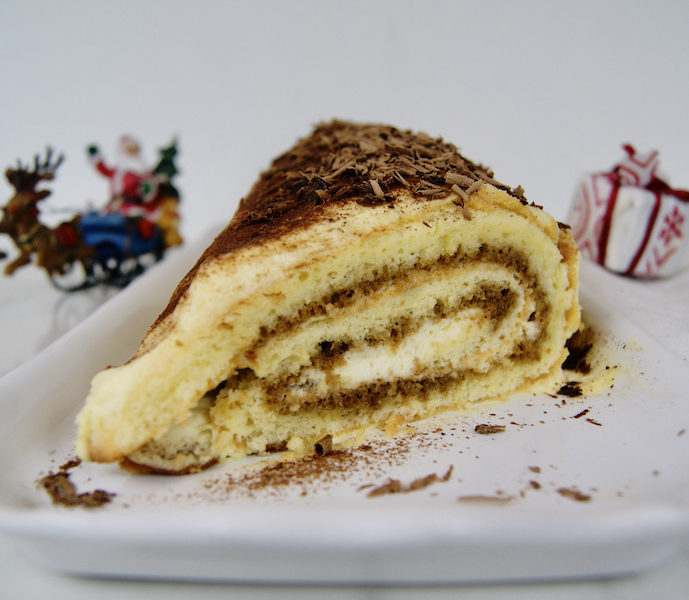 Bûche de Noël tiramisu