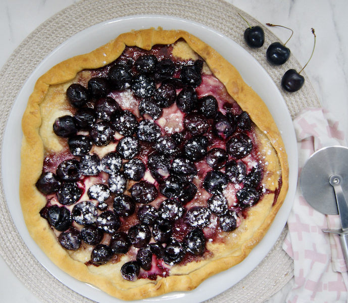 Tarte au sucre aux cerises