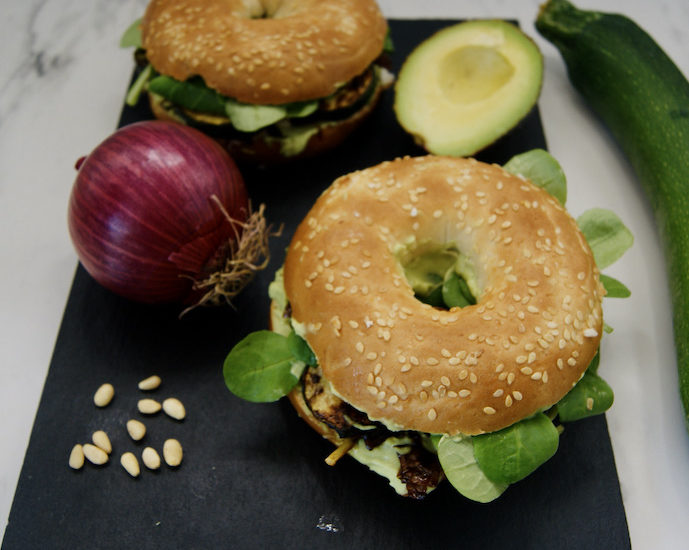 Bagel avocat-courgette