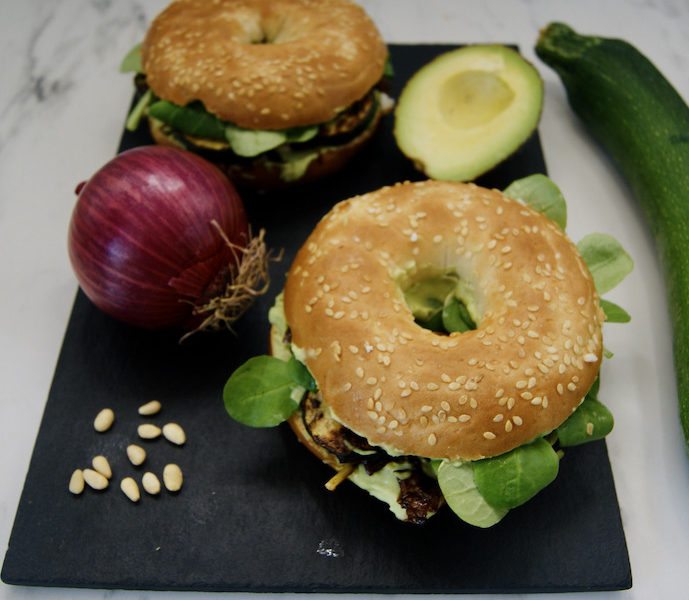 Bagel avocat-courgette