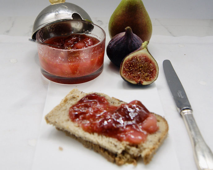 Confiture de figues et de poires à la vanille