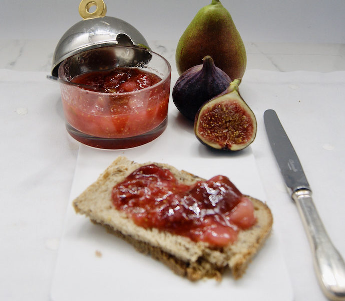 Confiture de figues et de poires à la vanille