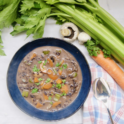 Velouté de riz noir