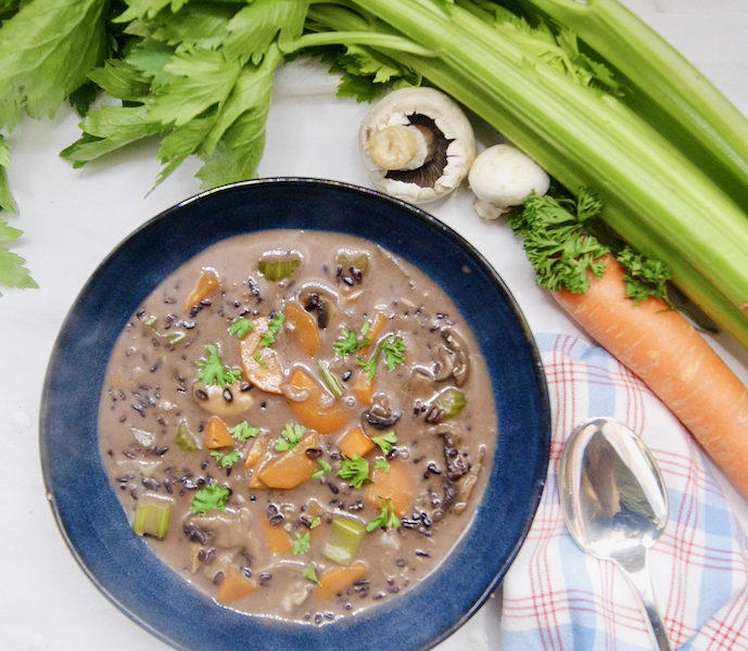Velouté de riz noir