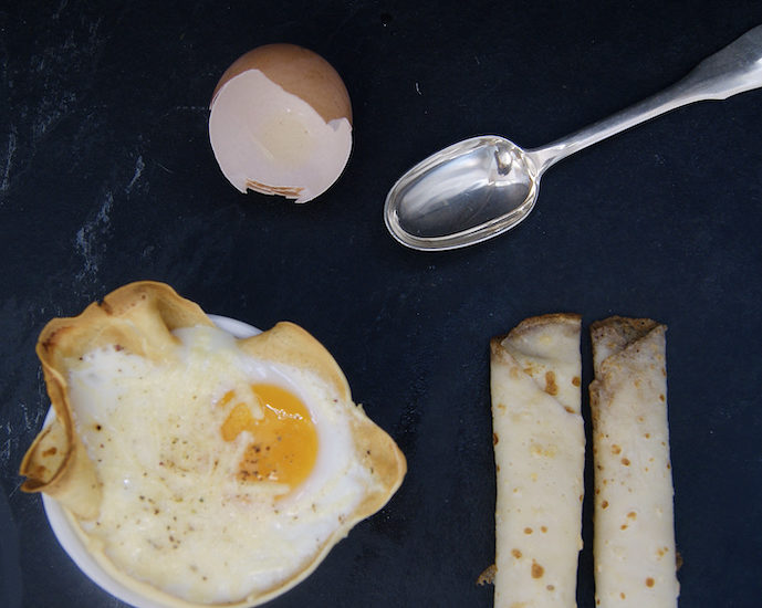 Crêpe surprise salée à la béchamel