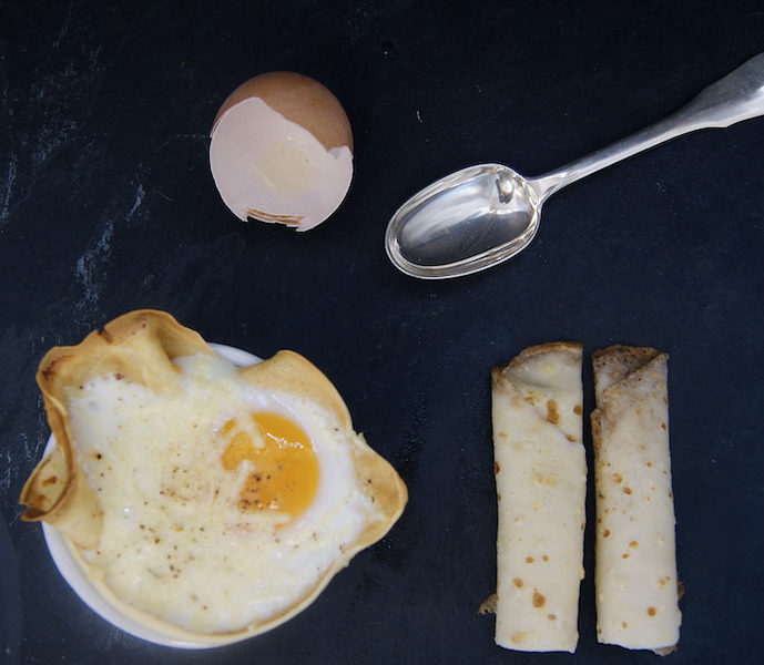 Crêpe surprise salée à la béchamel