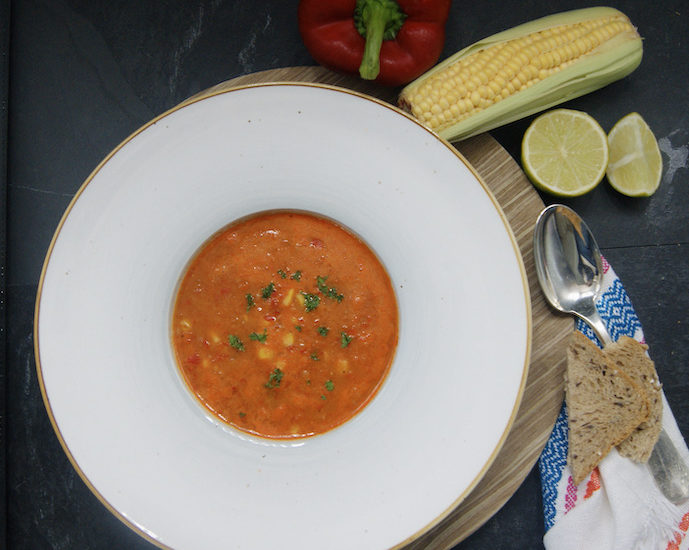 Chili d’haricots blancs et maïs