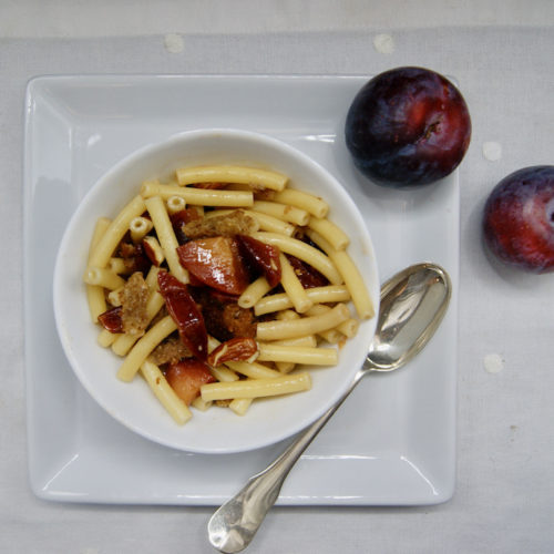 Macaroni aux prunes