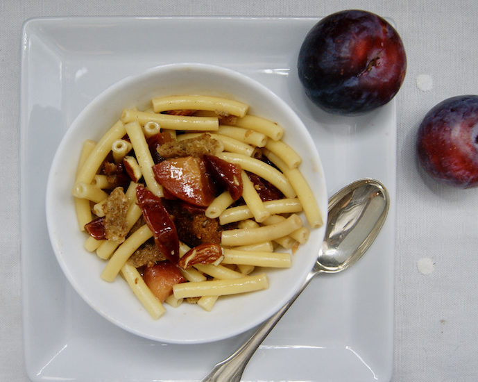Macaroni aux prunes