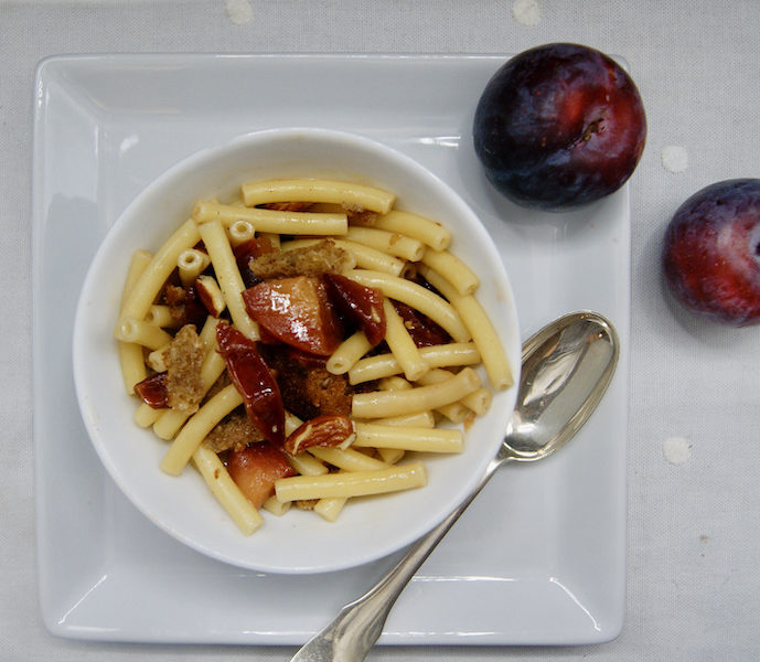 Macaroni aux prunes
