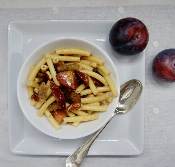 Macaroni aux prunes