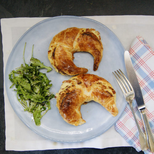 Croissants au jambon