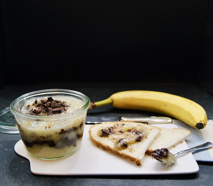 Confiture banane-coco-chocolat