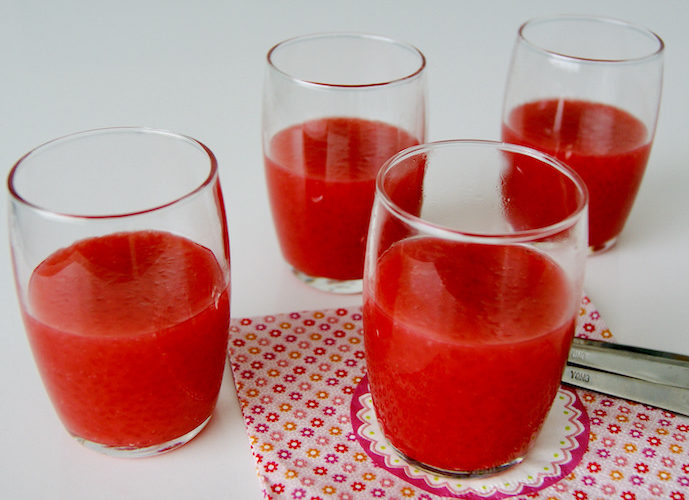 Tapioca à la grenadine