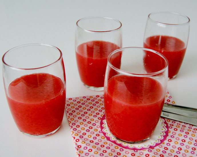 Tapioca à la grenadine